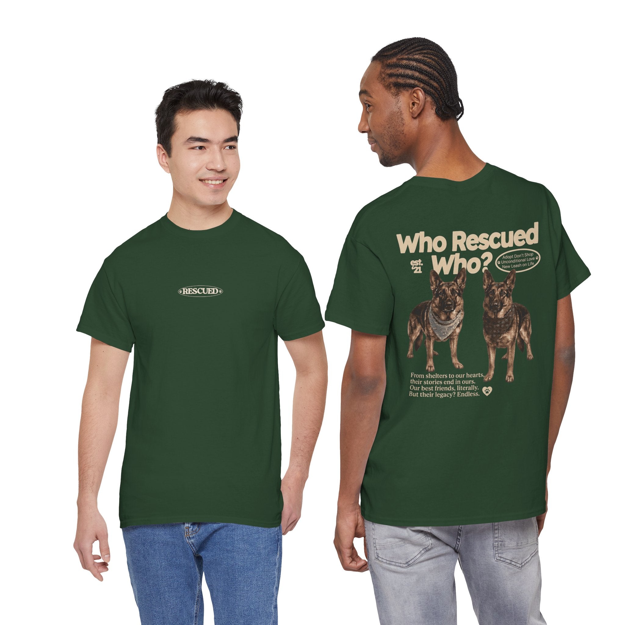 Who Rescued Who? German Shepard T-Shirt