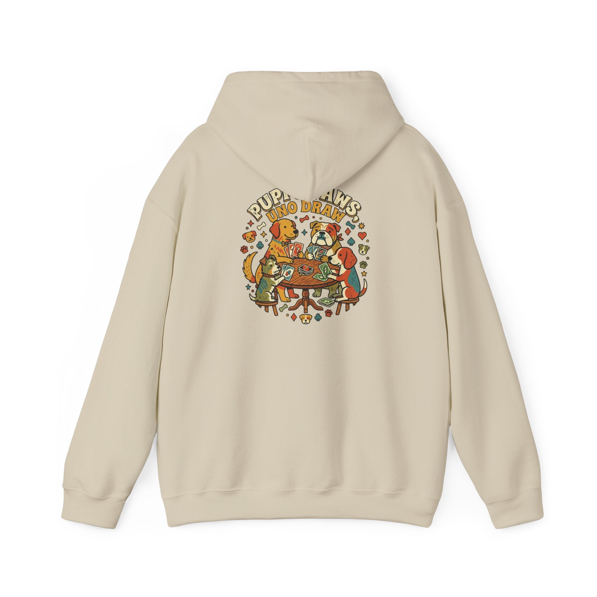 Puppy Paws, Uno Draws Hoodie — Funny Dog Lover Sweatshirt