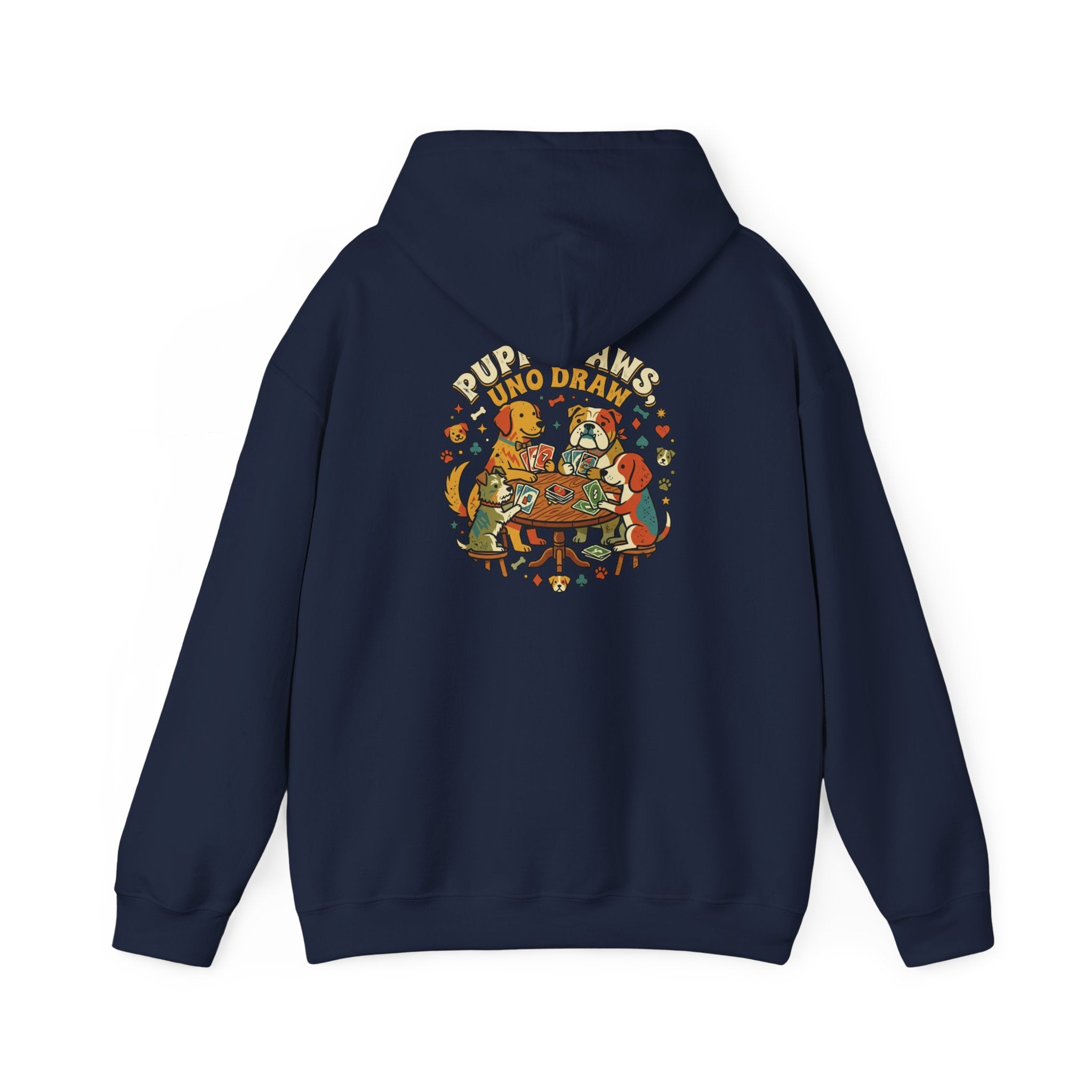 Puppy Paws, Uno Draws Hoodie — Funny Dog Lover Sweatshirt