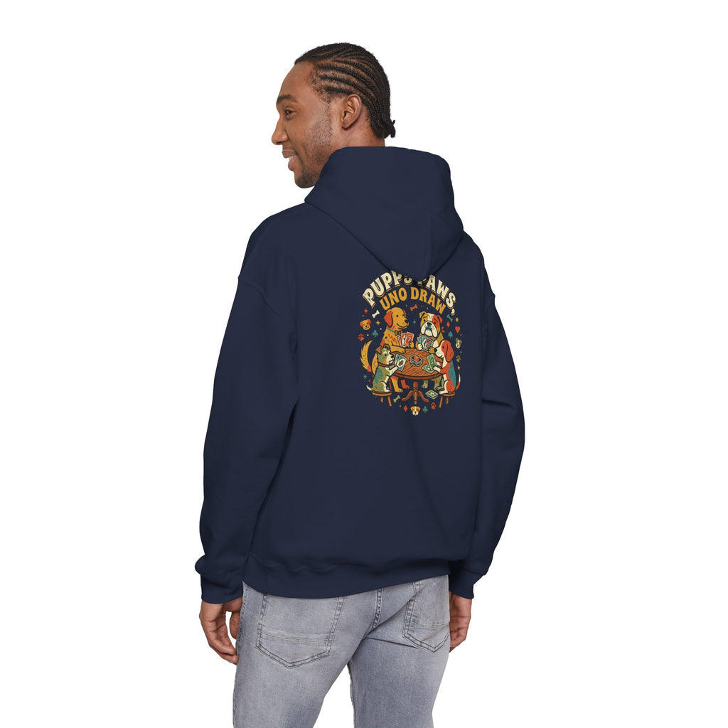 Puppy Paws, Uno Draws Hoodie — Funny Dog Lover Sweatshirt