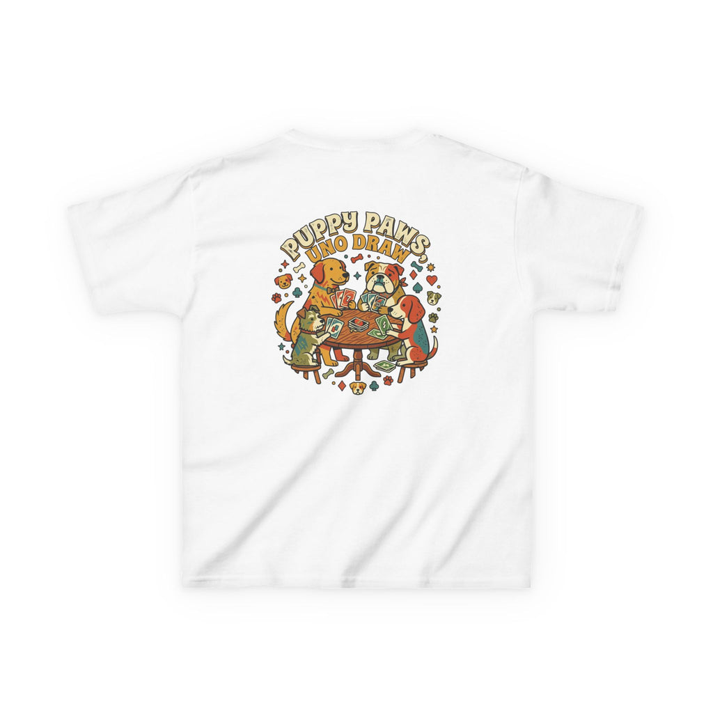 Kids 'Puppy Paws, Uno Draws' T-Shirt
