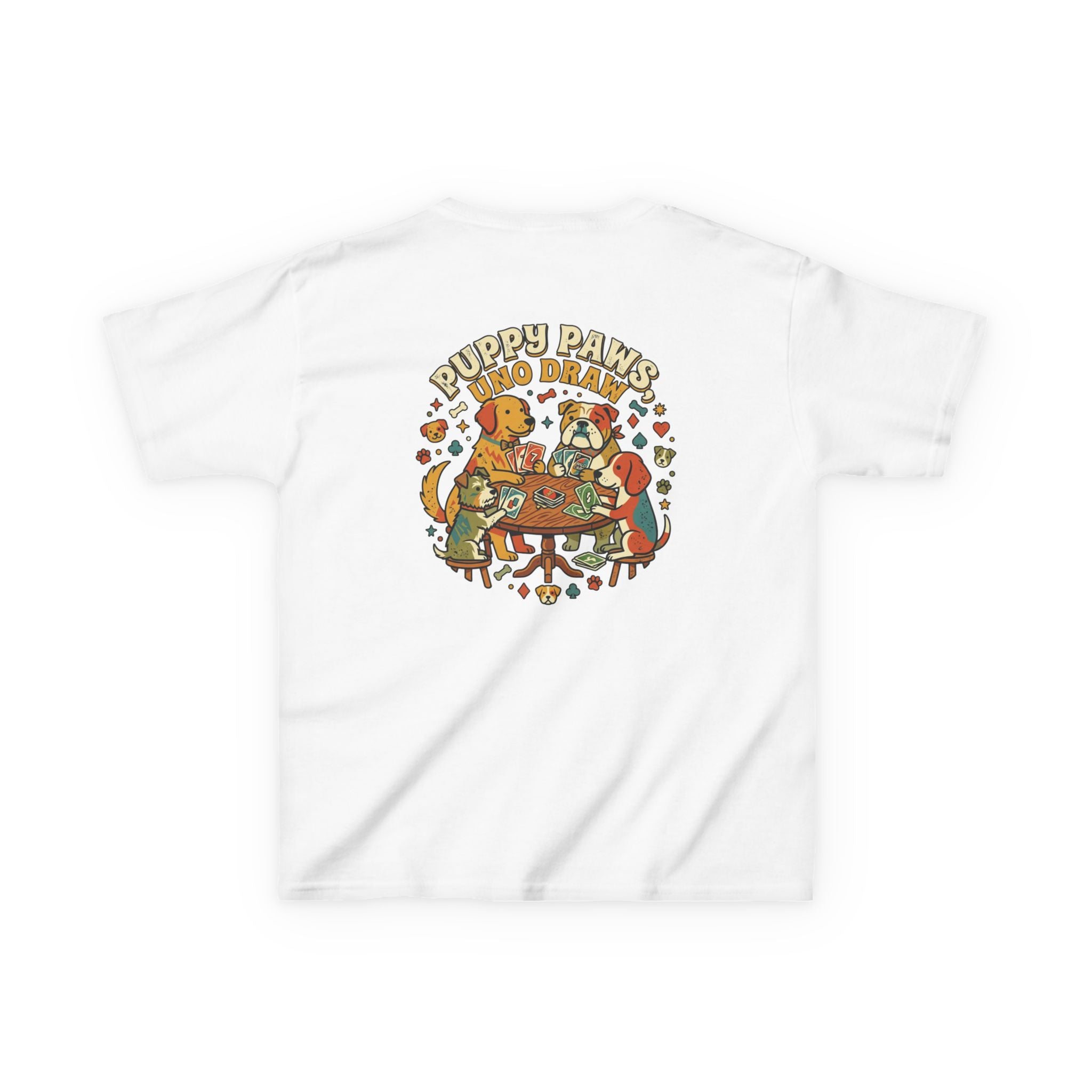 Kids 'Puppy Paws, Uno Draws' T-Shirt