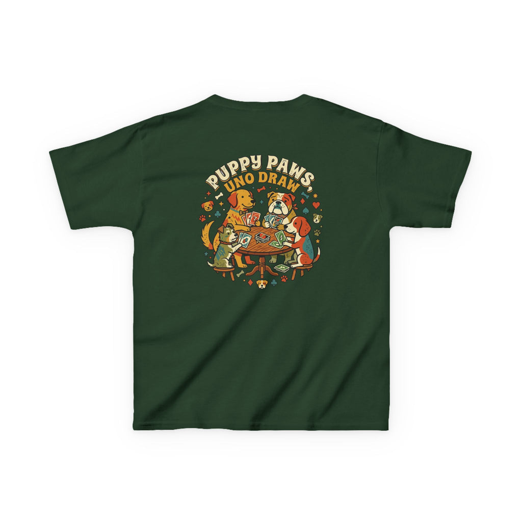 Kids 'Puppy Paws, Uno Draws' T-Shirt