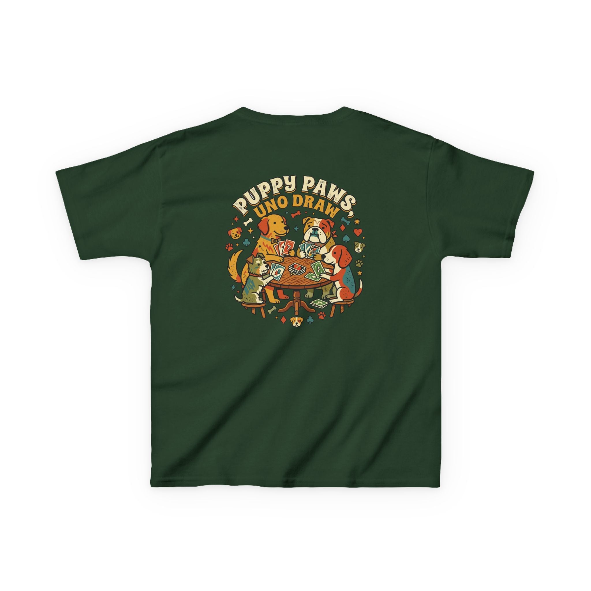 Kids 'Puppy Paws, Uno Draws' T-Shirt