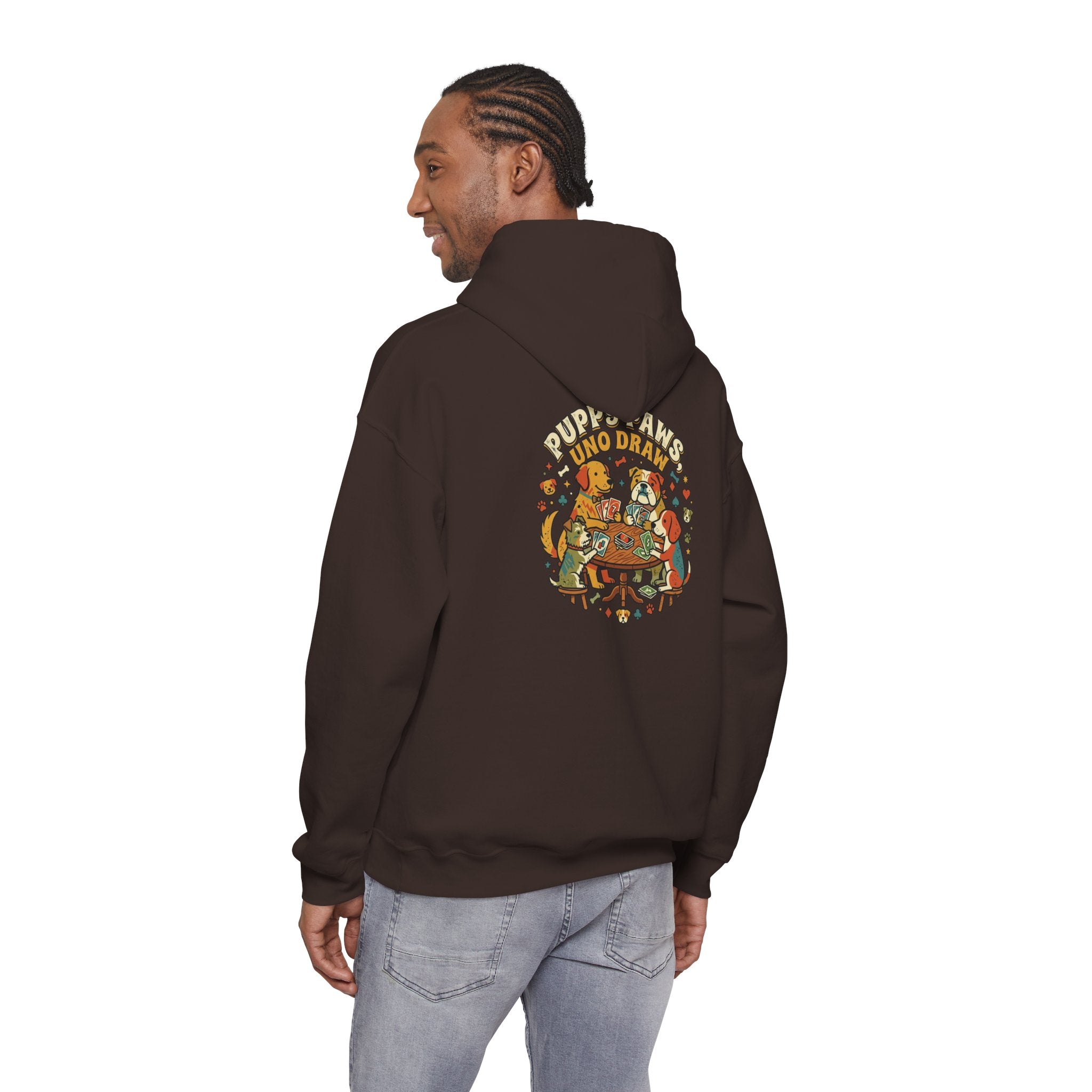 Puppy Paws, Uno Draws Hoodie — Funny Dog Lover Sweatshirt