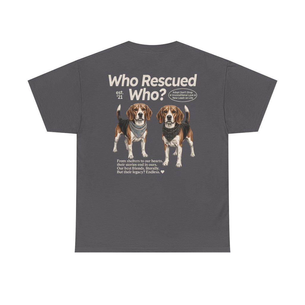 Beagle - Who Rescued Who? T-Shirt