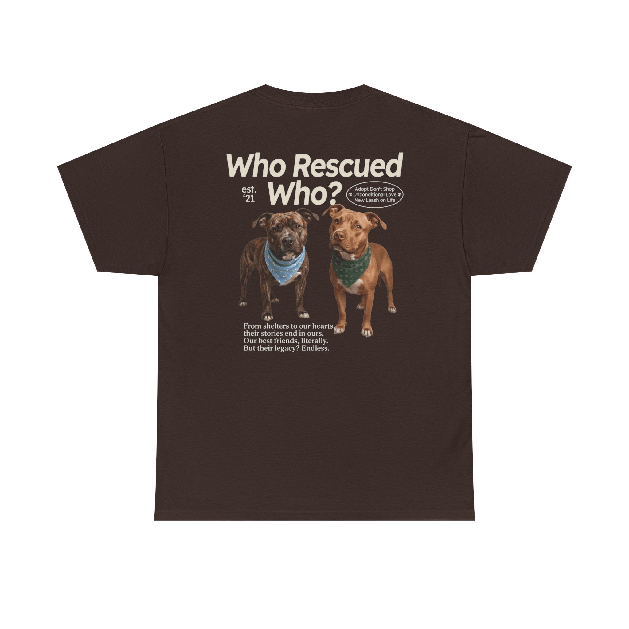 Pitbull - Who Rescued Who? T-Shirt