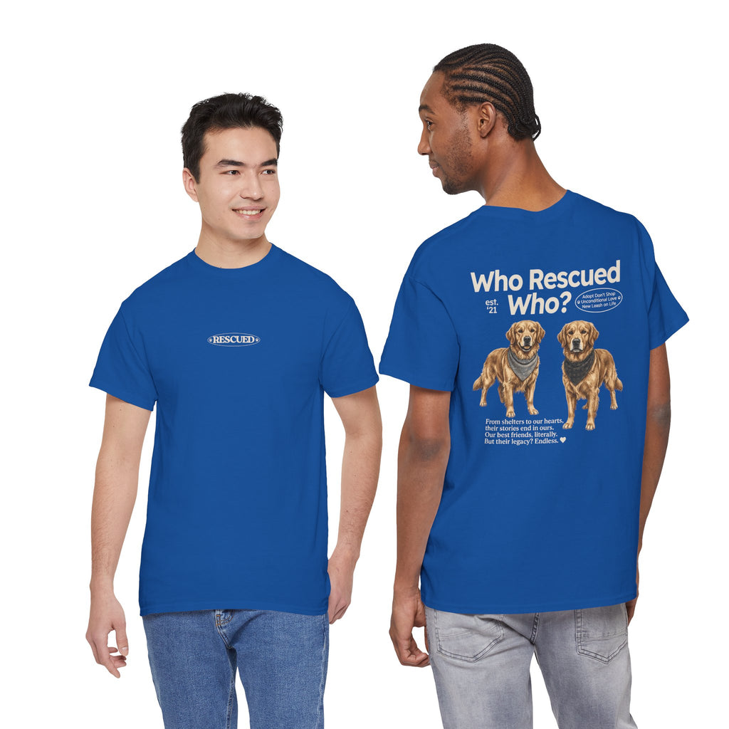 Golden Retriever - Who Rescued Who? T-Shirt