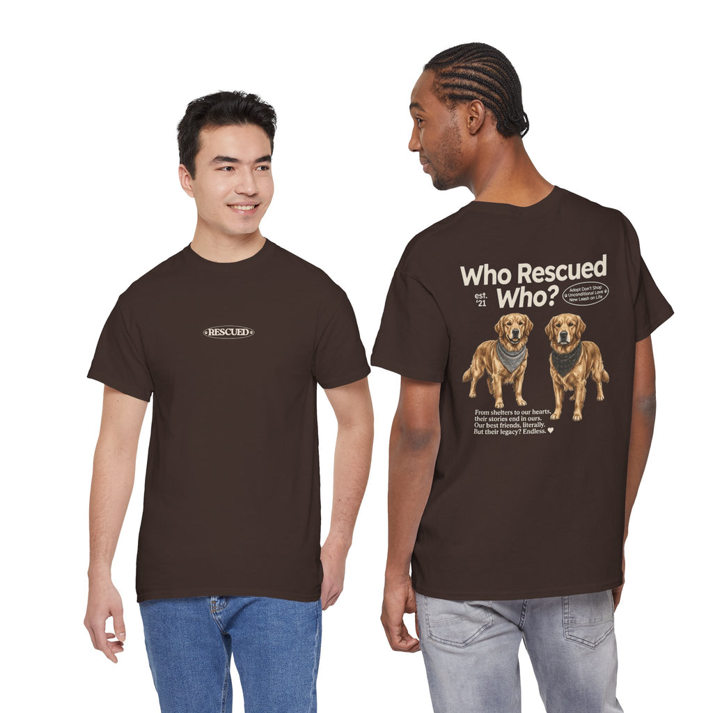 Golden Retriever - Who Rescued Who? T-Shirt