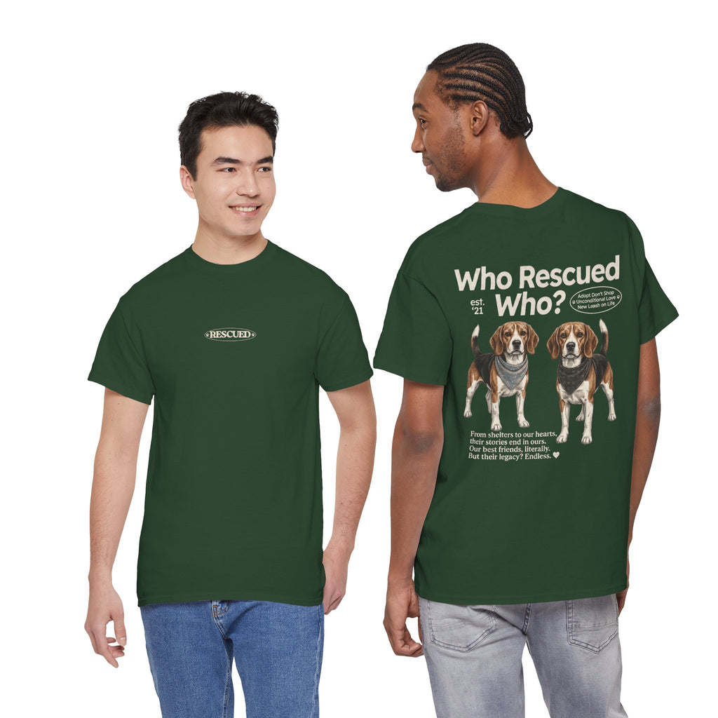 Beagle - Who Rescued Who? T-Shirt