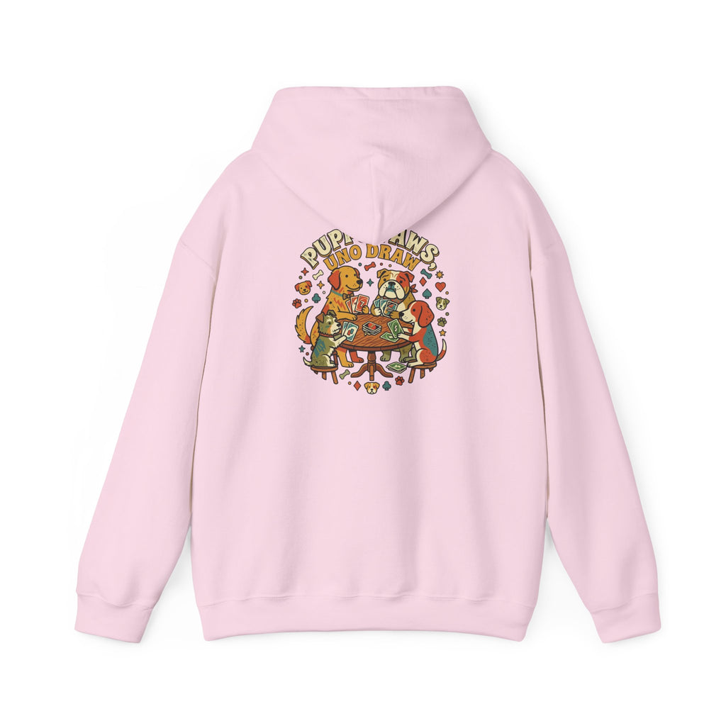 Puppy Paws, Uno Draws Hoodie — Funny Dog Lover Sweatshirt