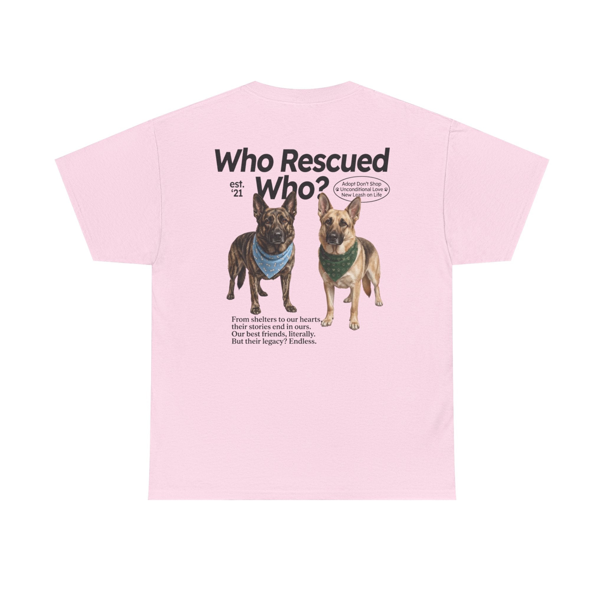 Who Rescued Who? German Shepard T-Shirt