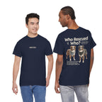Australian Shepard - Who Rescued Who? T-Shirt