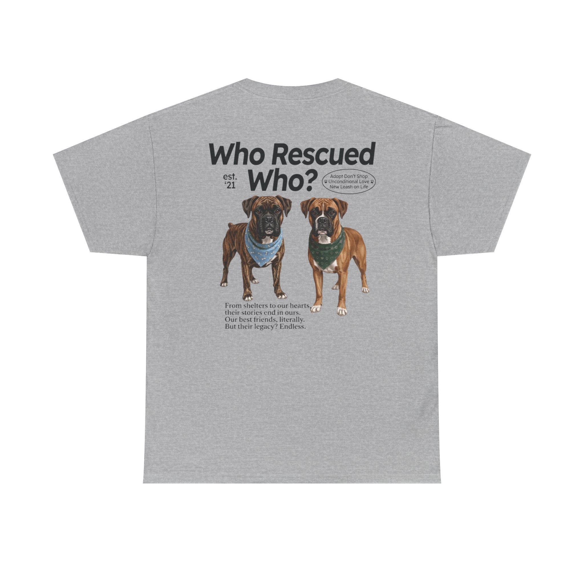 Boxer - Who Rescued Who? T-Shirt