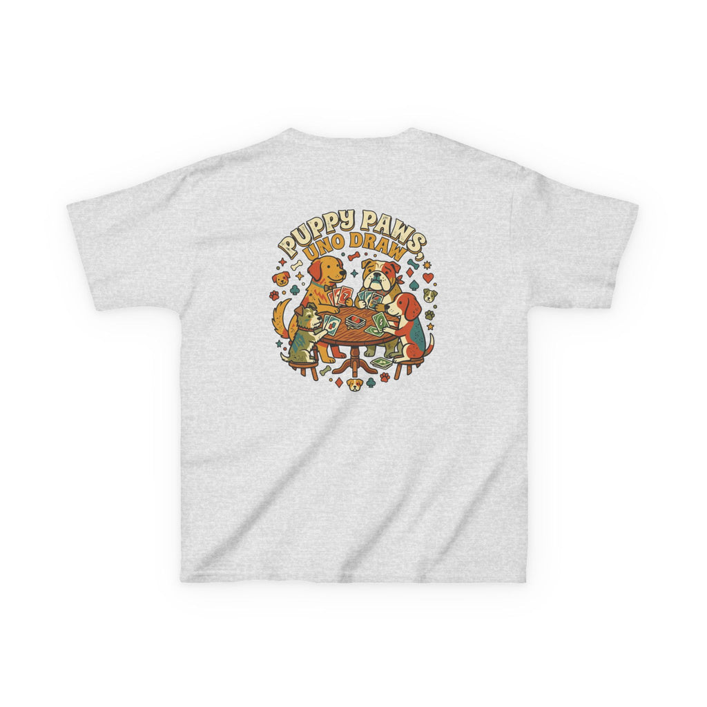 Kids 'Puppy Paws, Uno Draws' T-Shirt