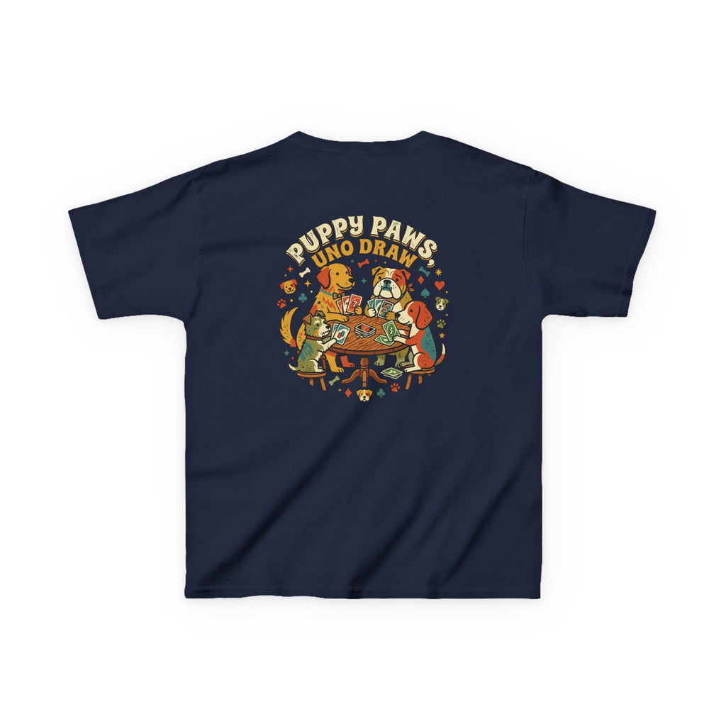 Kids 'Puppy Paws, Uno Draws' T-Shirt