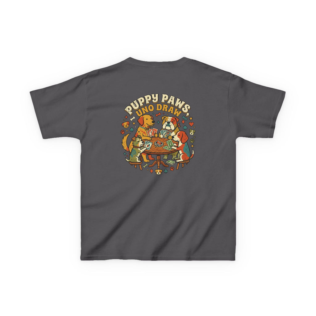 Kids 'Puppy Paws, Uno Draws' T-Shirt