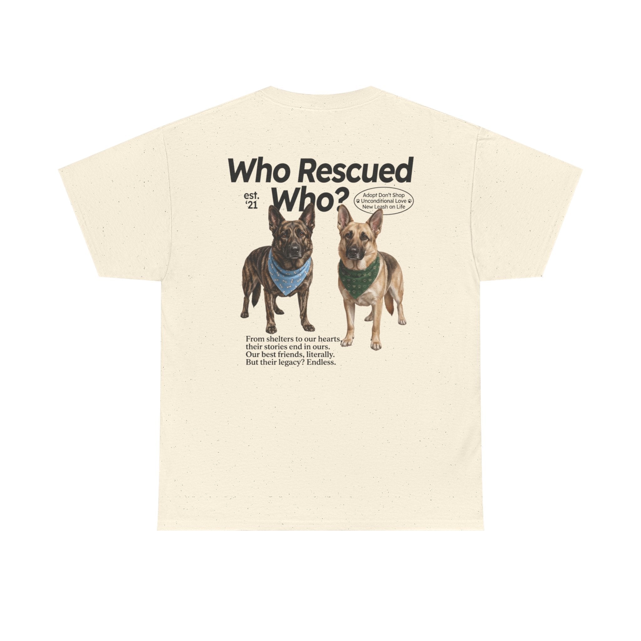 Who Rescued Who? German Shepard T-Shirt