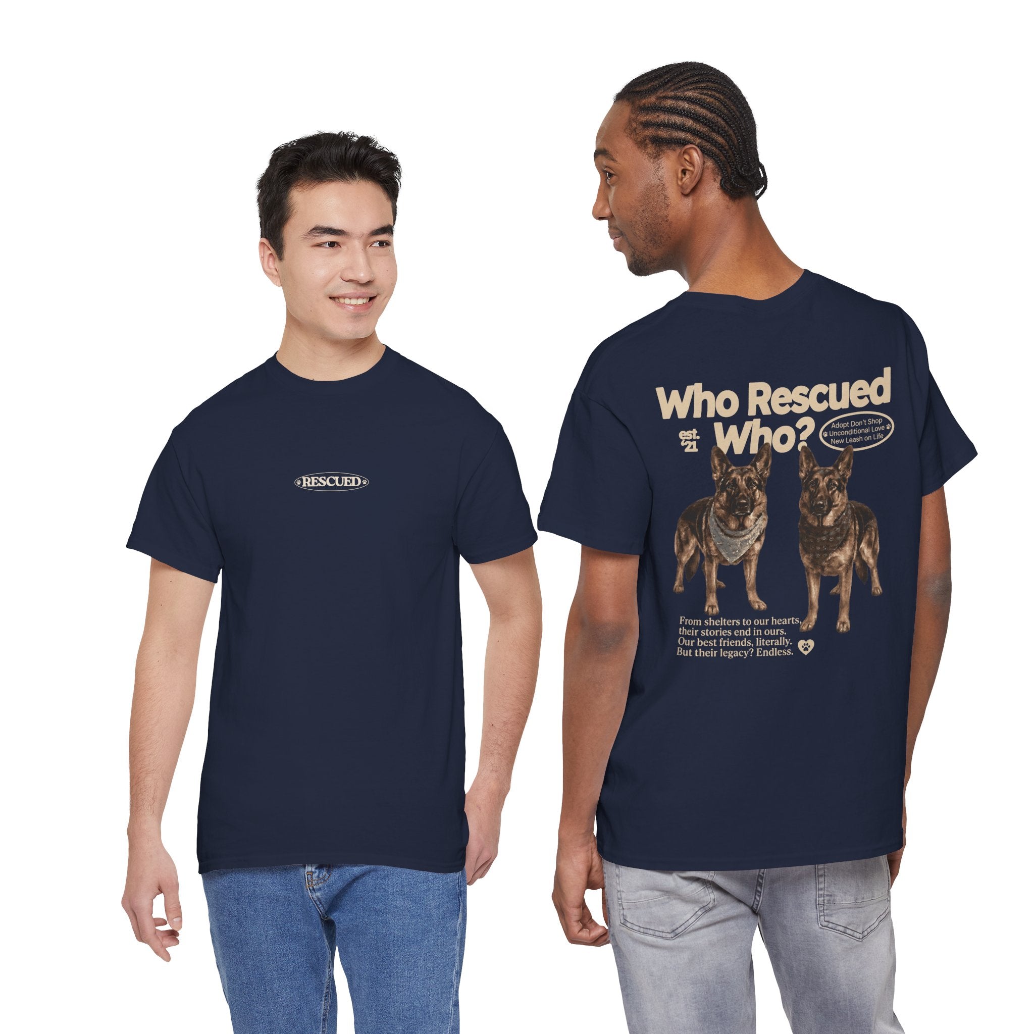 Who Rescued Who? German Shepard T-Shirt