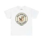 Mixed-Breed “100% Good Dog. No Label Needed.” Unisex Heavy Cotton Tee