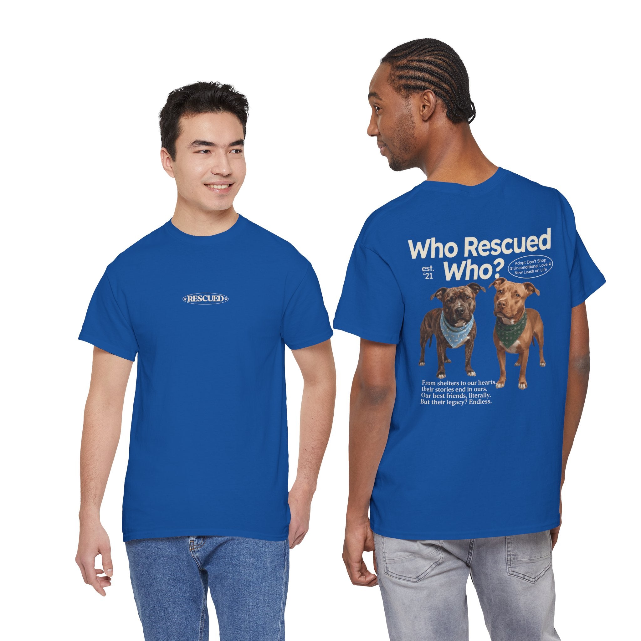 Pitbull - Who Rescued Who? T-Shirt