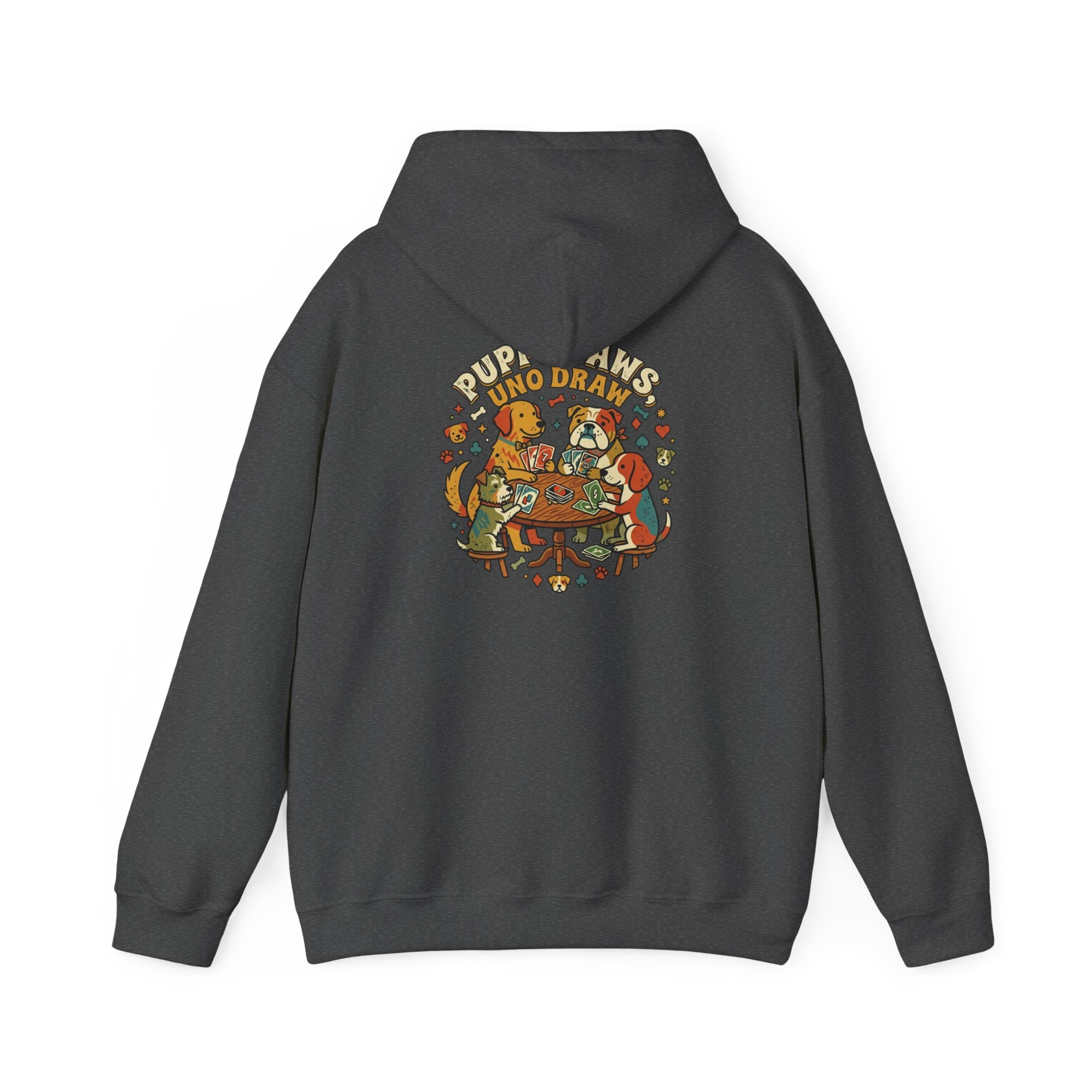 Puppy Paws, Uno Draws Hoodie — Funny Dog Lover Sweatshirt