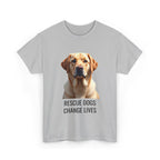 Rescue Labrador Retriever Unisex Heavy Cotton Tee 5