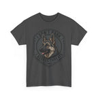 German Shepherd “I Don’t Bark. I Assess Threats.” Unisex Heavy Cotton Tee