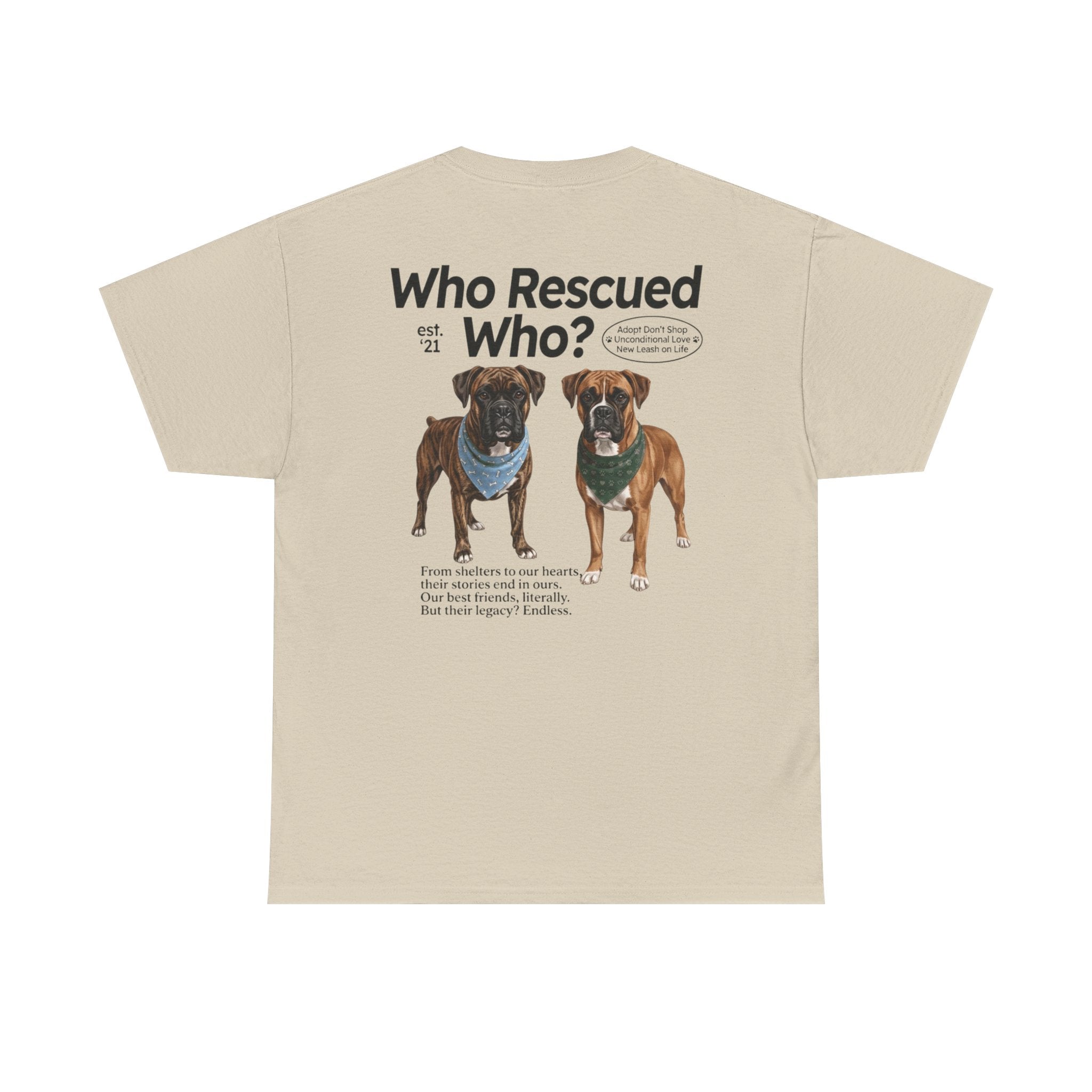Boxer - Who Rescued Who? T-Shirt