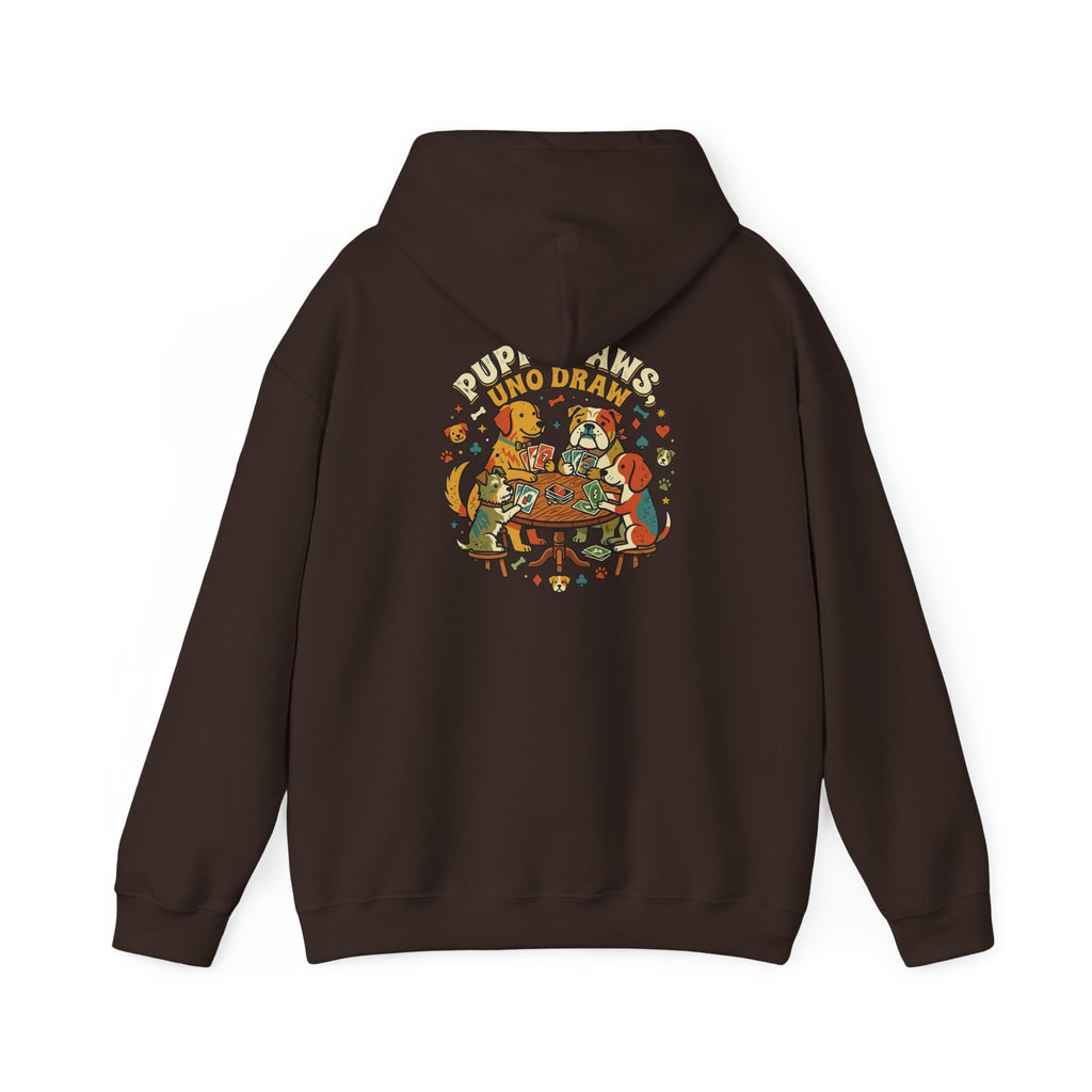 Puppy Paws, Uno Draws Hoodie — Funny Dog Lover Sweatshirt