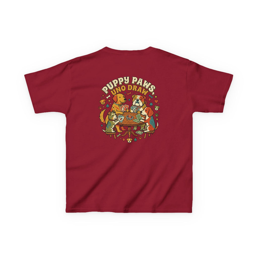 Kids 'Puppy Paws, Uno Draws' T-Shirt