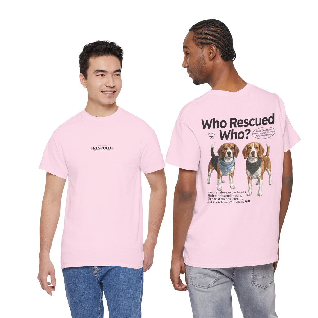 Beagle - Who Rescued Who? T-Shirt