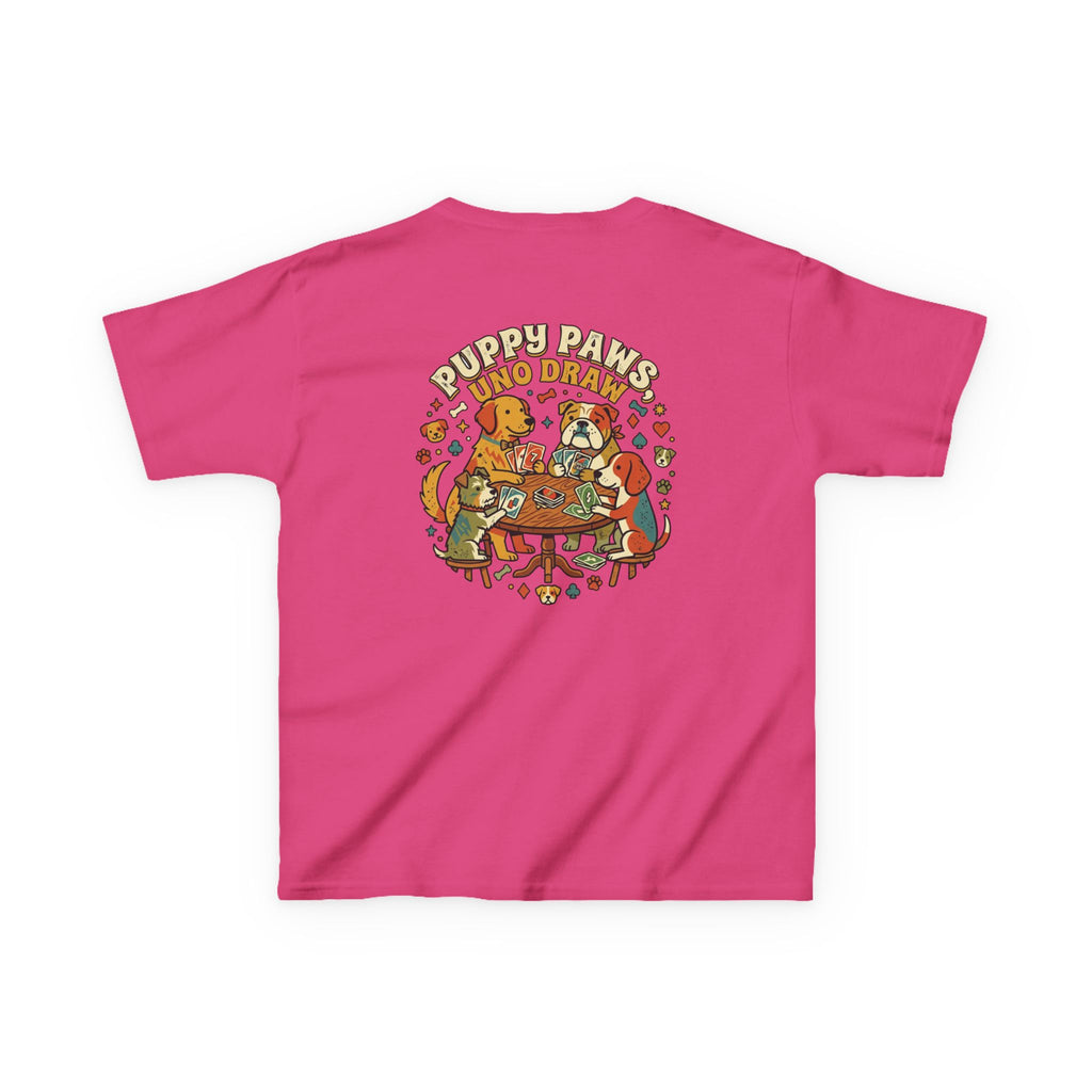 Kids 'Puppy Paws, Uno Draws' T-Shirt