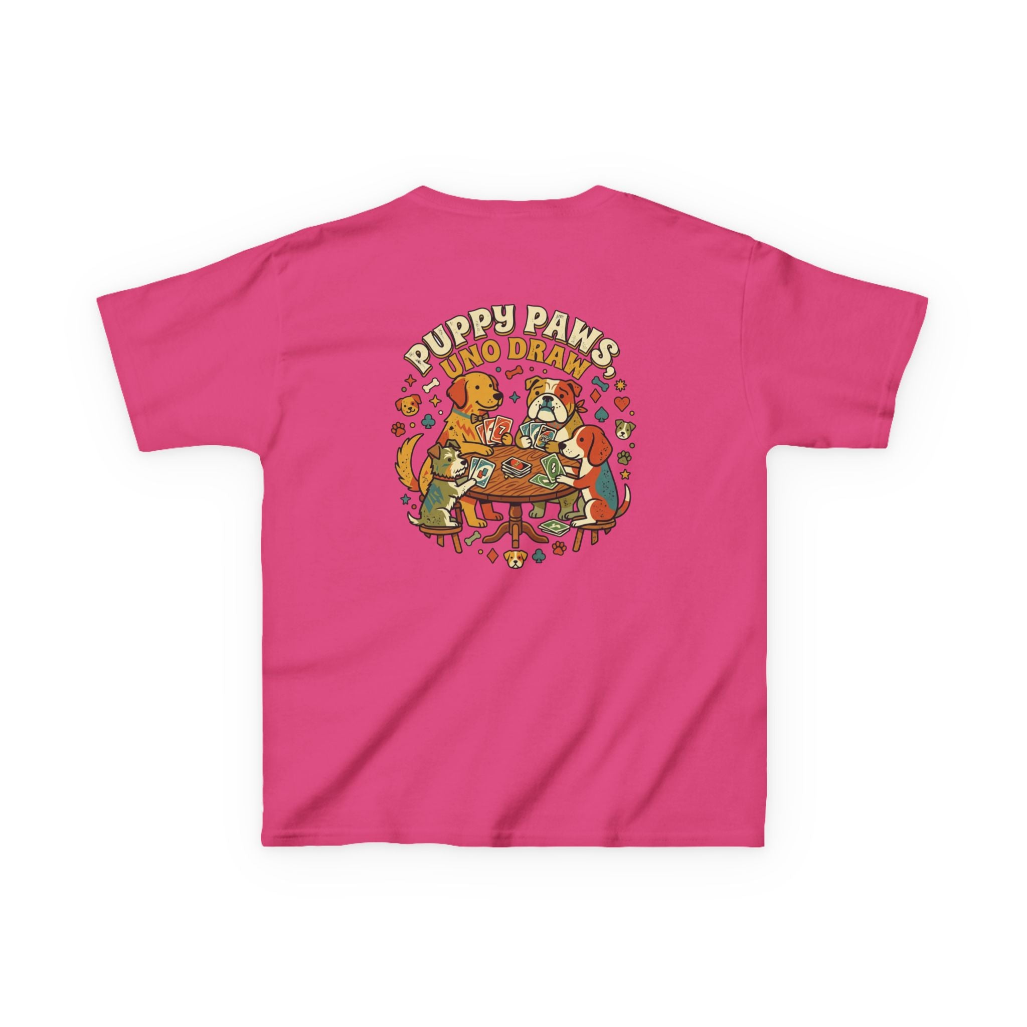Kids 'Puppy Paws, Uno Draws' T-Shirt
