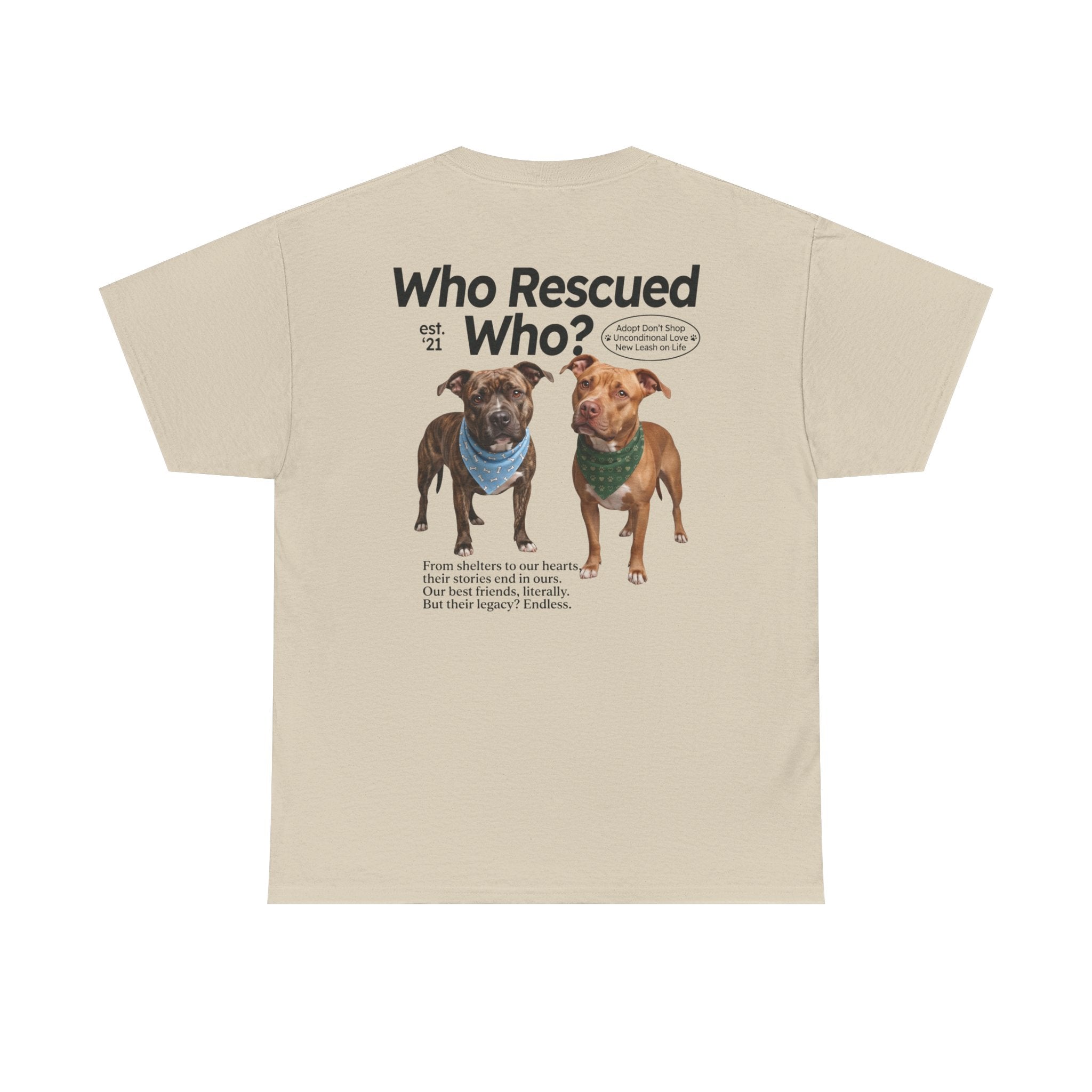 Pitbull - Who Rescued Who? T-Shirt
