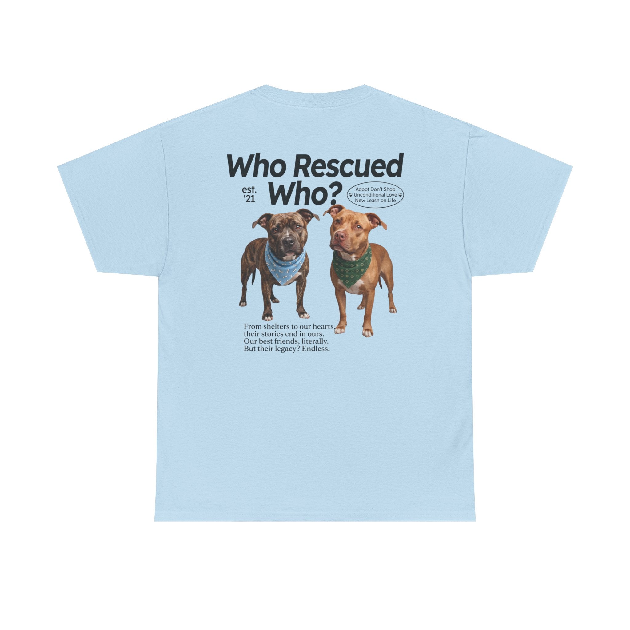 Pitbull - Who Rescued Who? T-Shirt