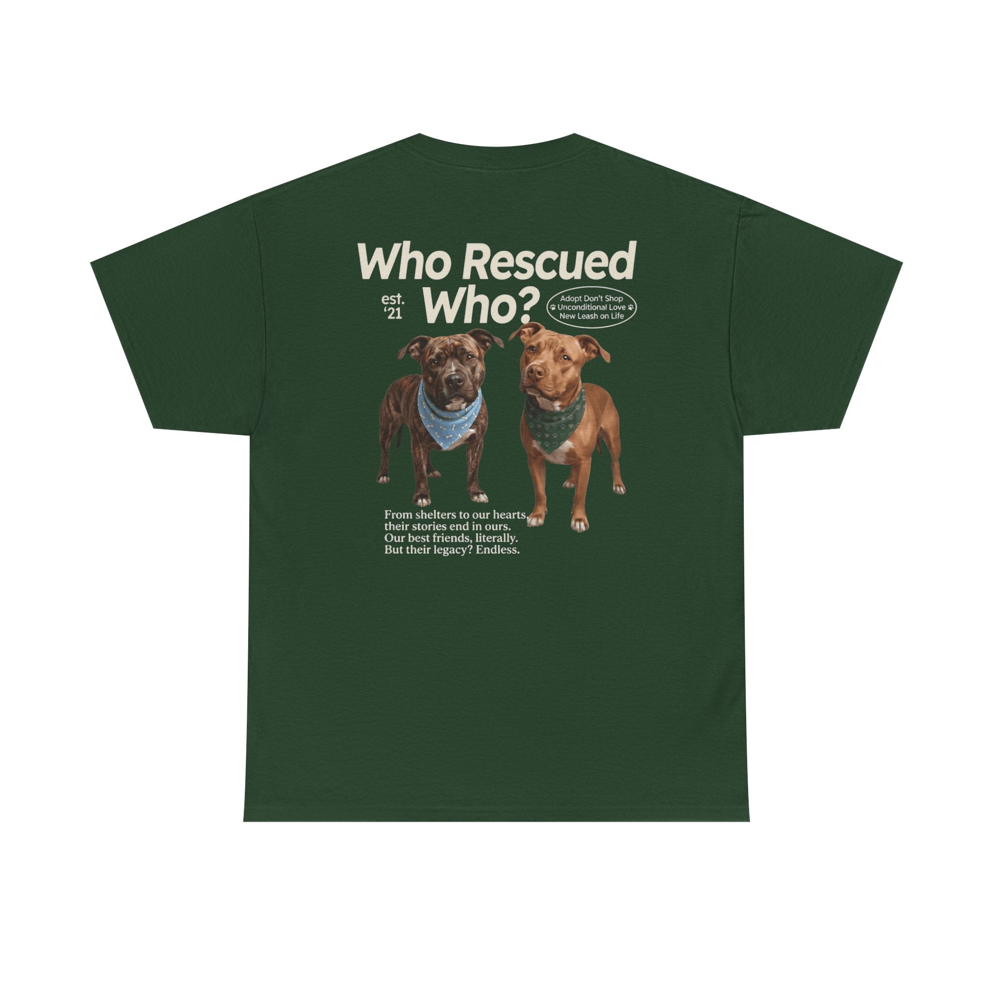 Pitbull - Who Rescued Who? T-Shirt