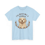 Golden Retriever “I’ve Never Met A Stranger” Unisex Heavy Cotton Tee