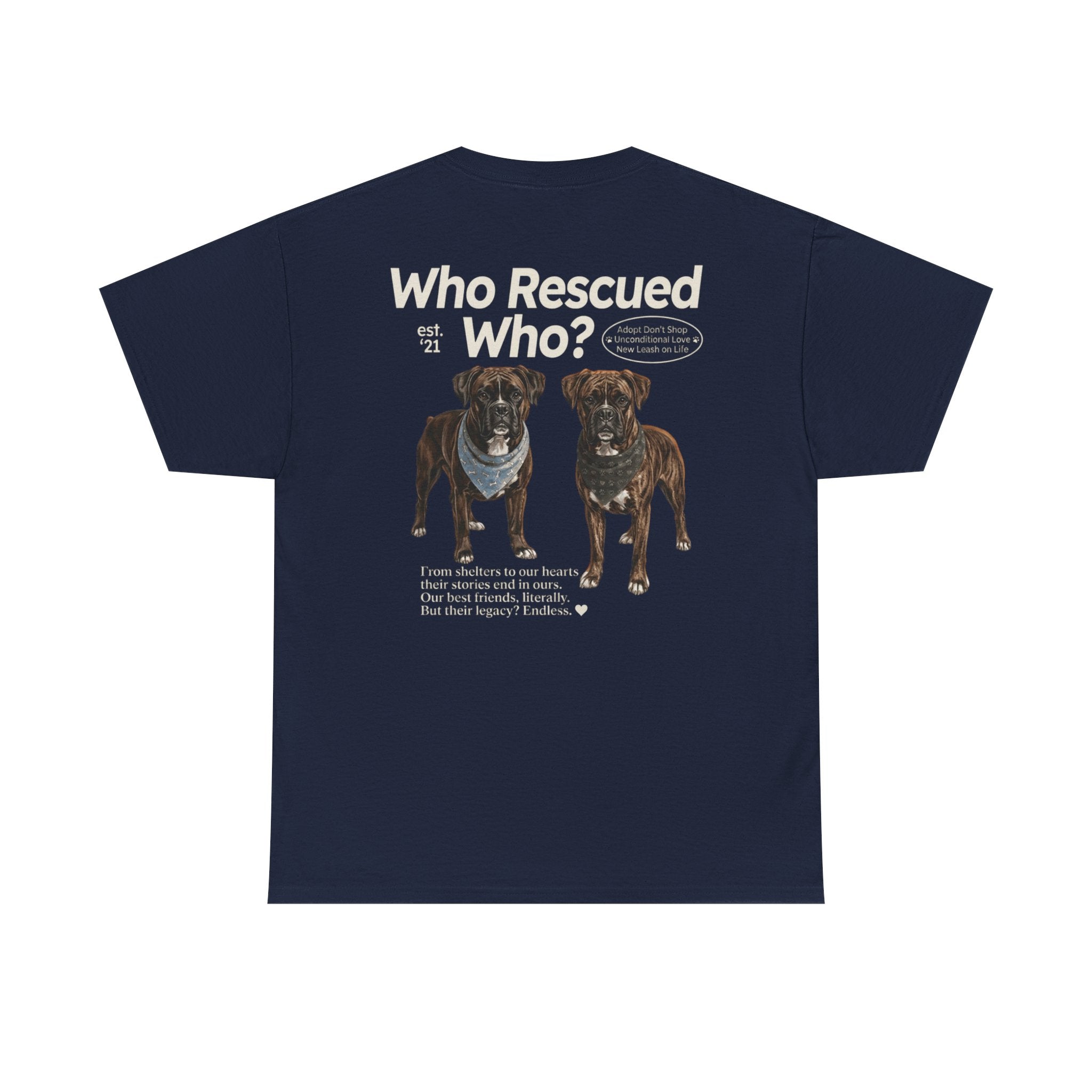 Boxer - Who Rescued Who? T-Shirt