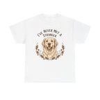 Golden Retriever “I’ve Never Met A Stranger” Unisex Heavy Cotton Tee