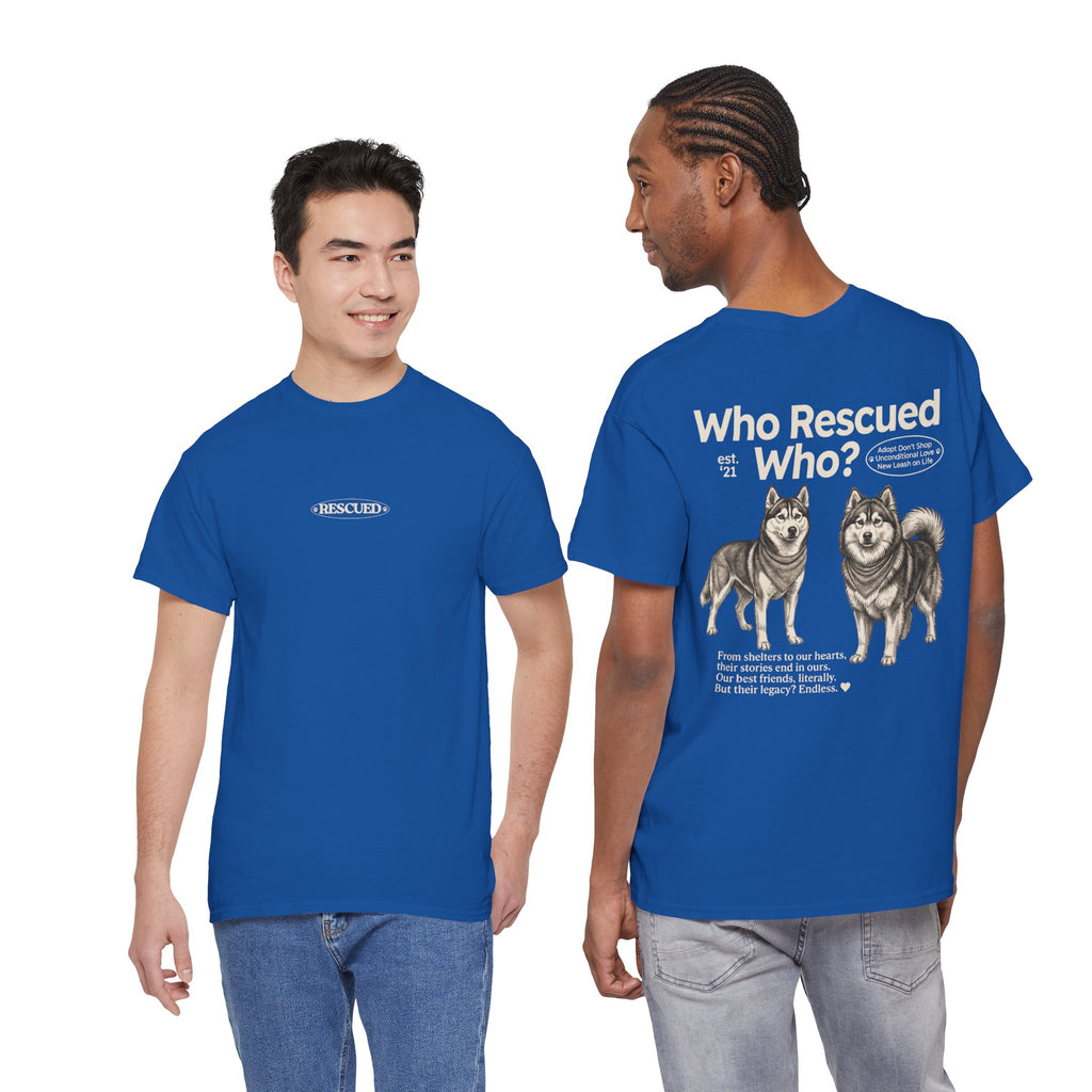 Husky - Who Rescued Who? T-Shirt