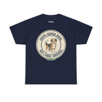 Mixed-Breed “100% Good Dog. No Label Needed.” Unisex Heavy Cotton Tee