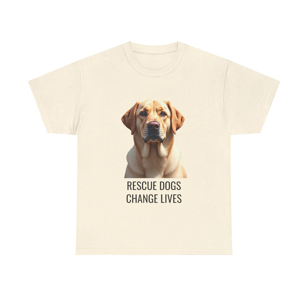 Rescue Labrador Retriever Unisex Heavy Cotton Tee 5