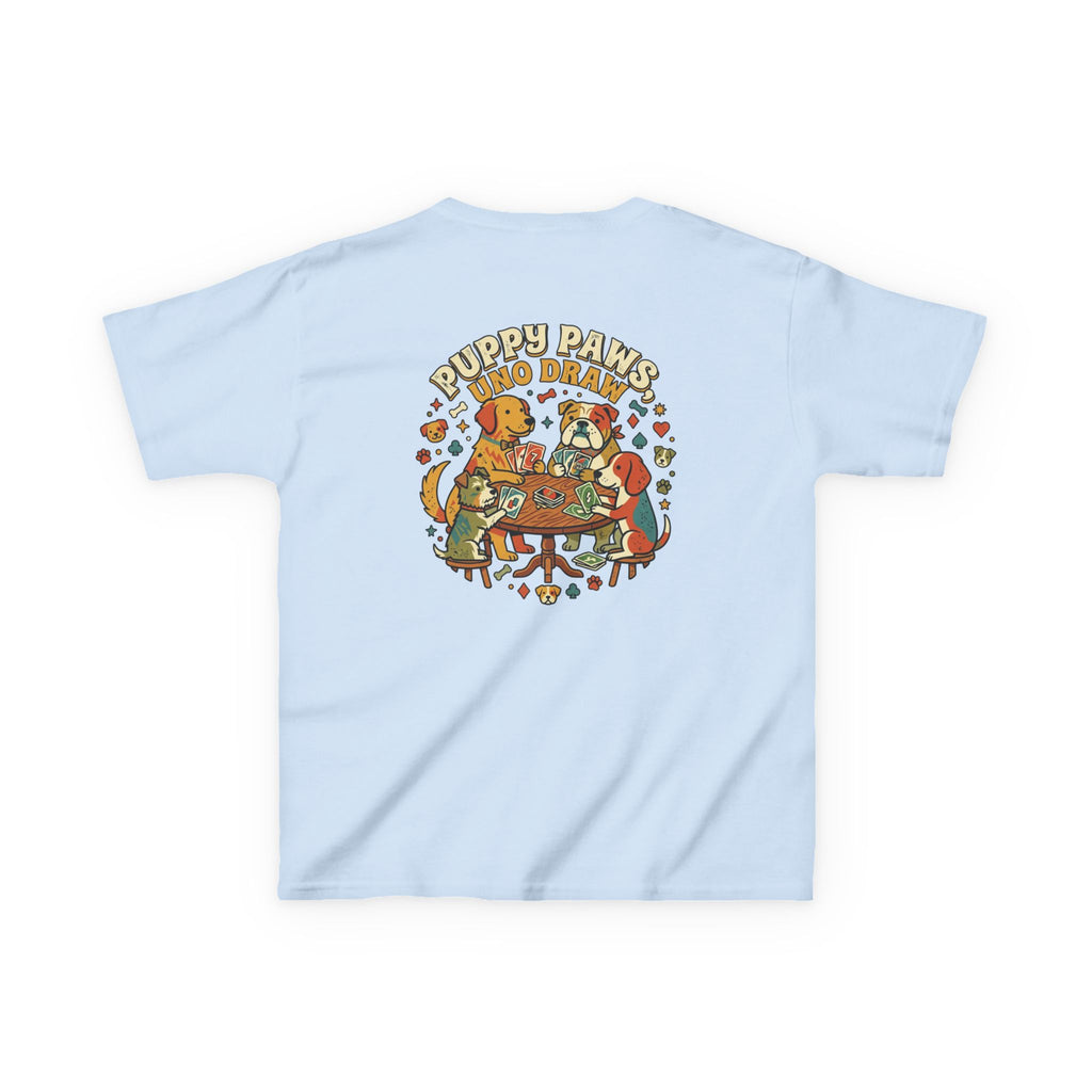 Kids 'Puppy Paws, Uno Draws' T-Shirt