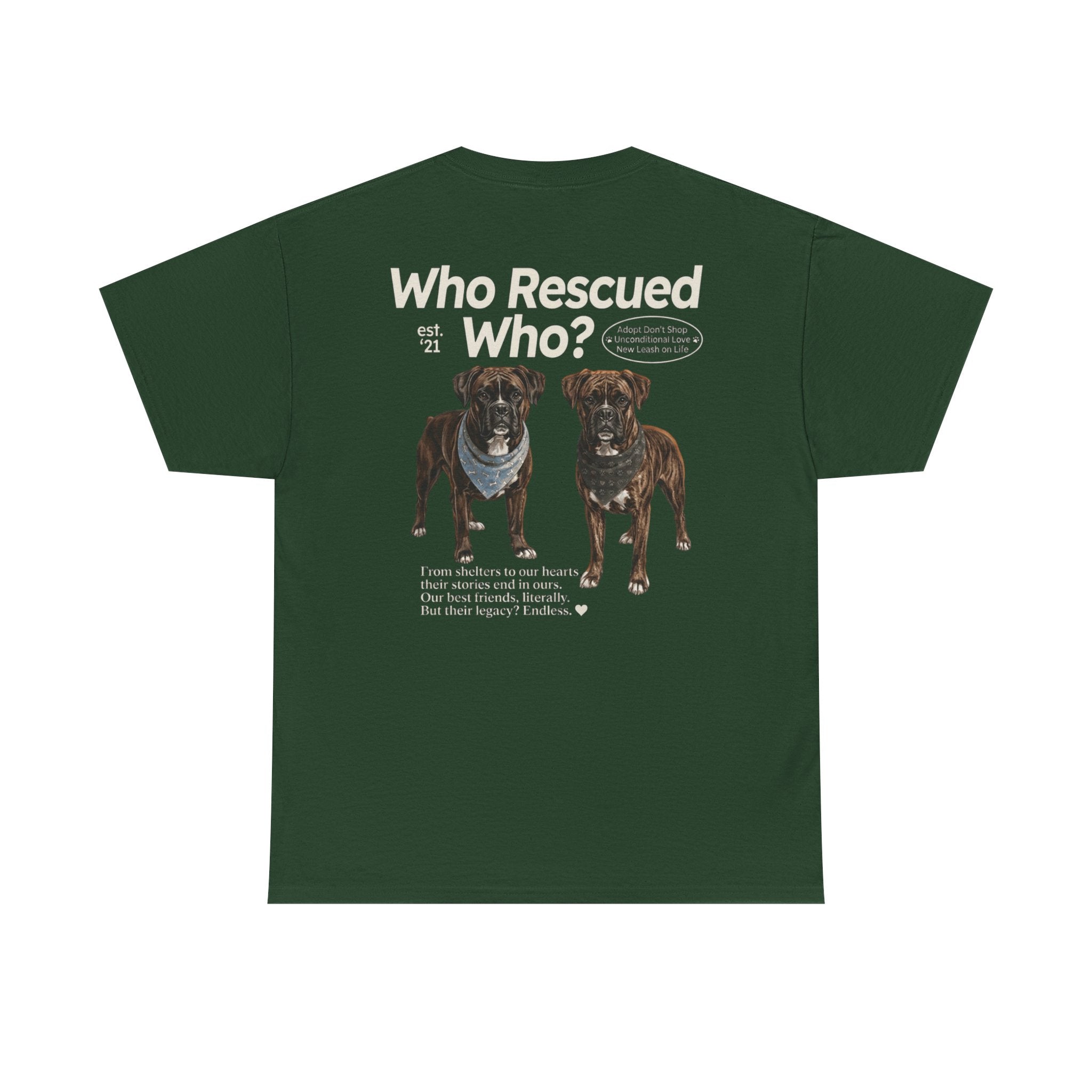 Boxer - Who Rescued Who? T-Shirt