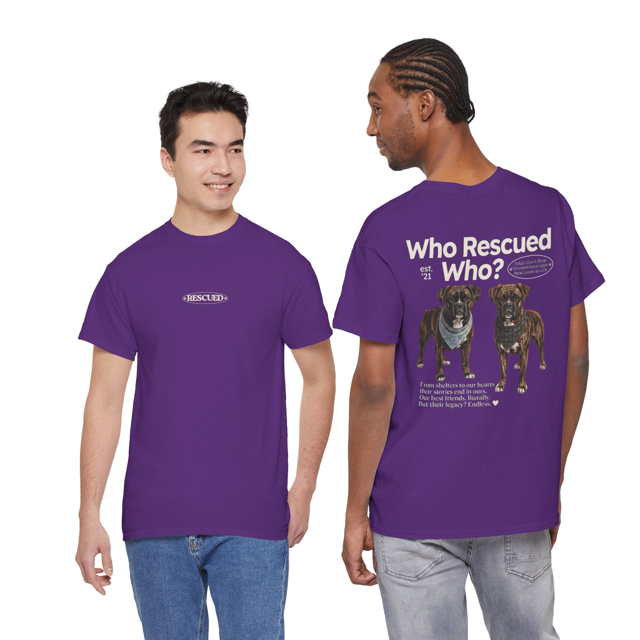 Boxer - Who Rescued Who? T-Shirt