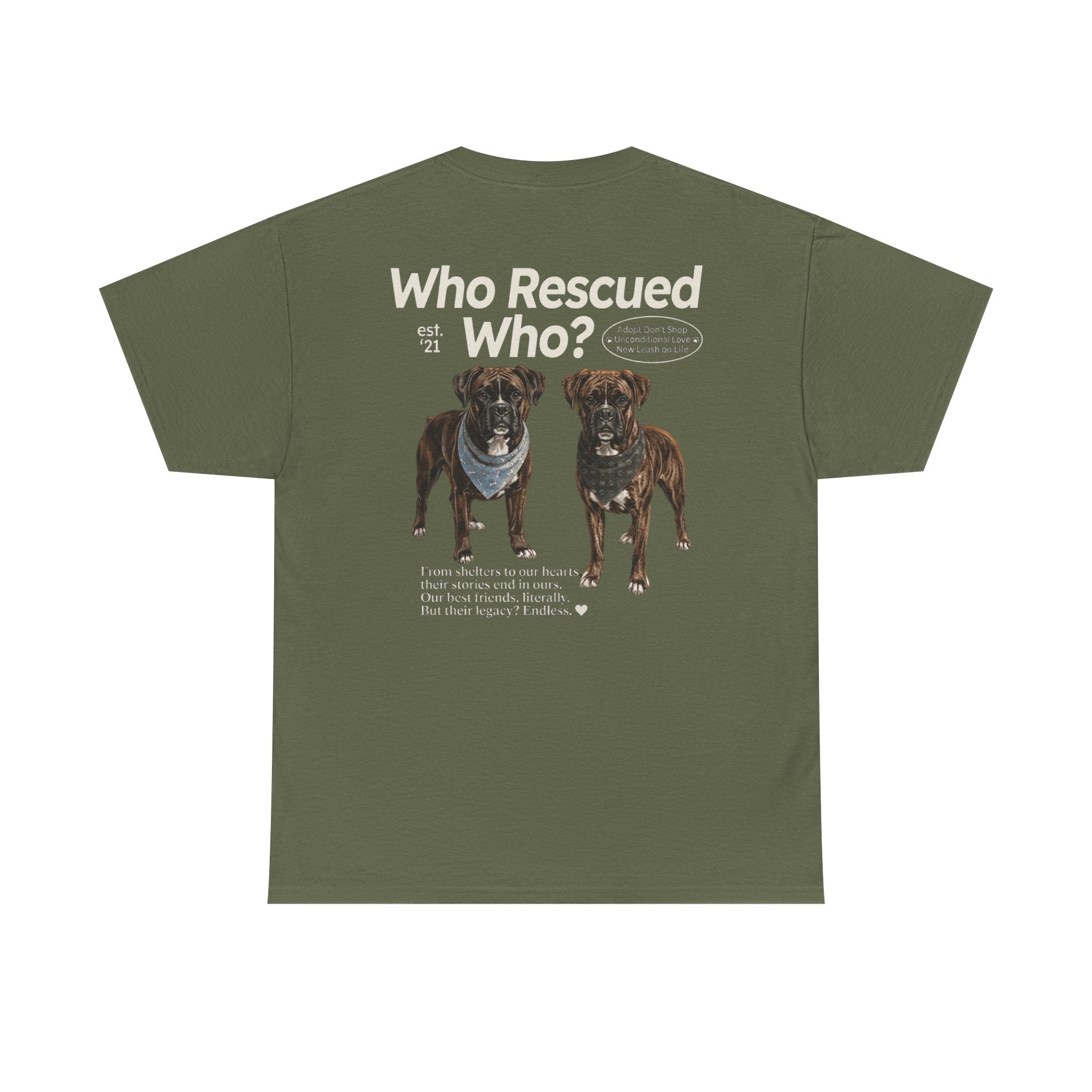 Boxer - Who Rescued Who? T-Shirt