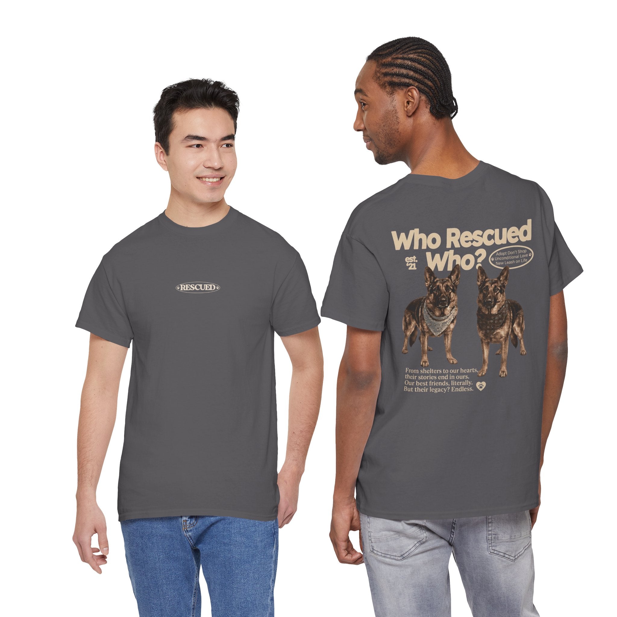 Who Rescued Who? German Shepard T-Shirt