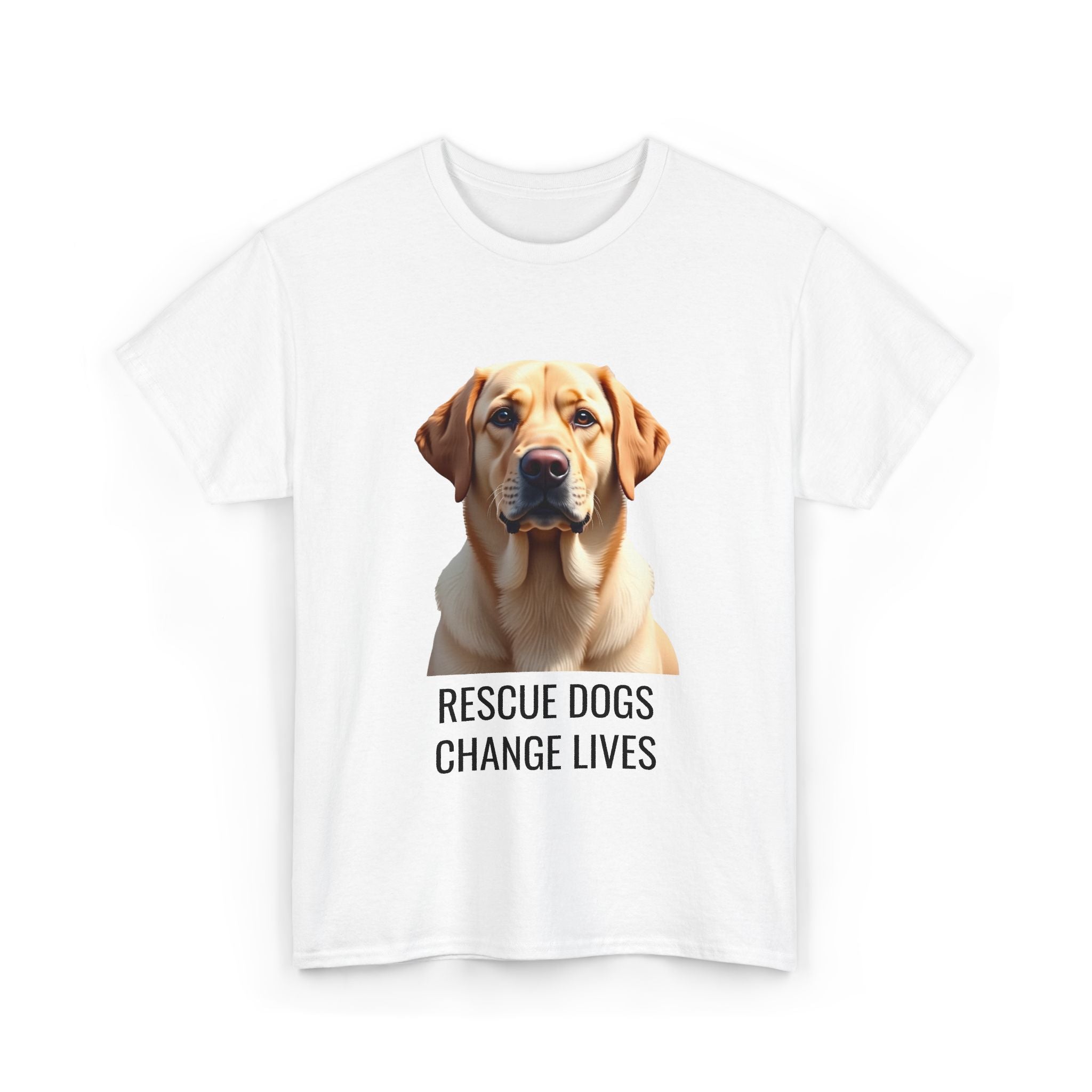 Rescue Labrador Retriever Unisex Heavy Cotton Tee 5