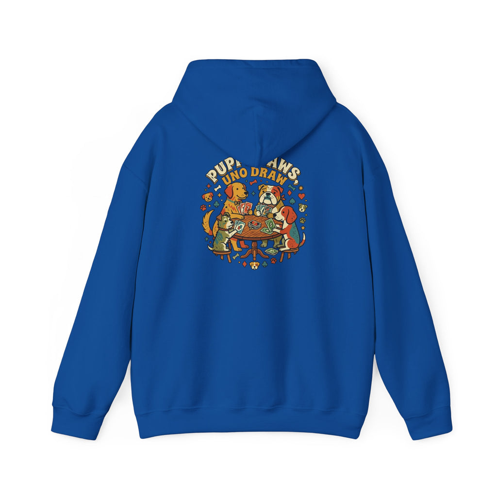 Puppy Paws, Uno Draws Hoodie — Funny Dog Lover Sweatshirt